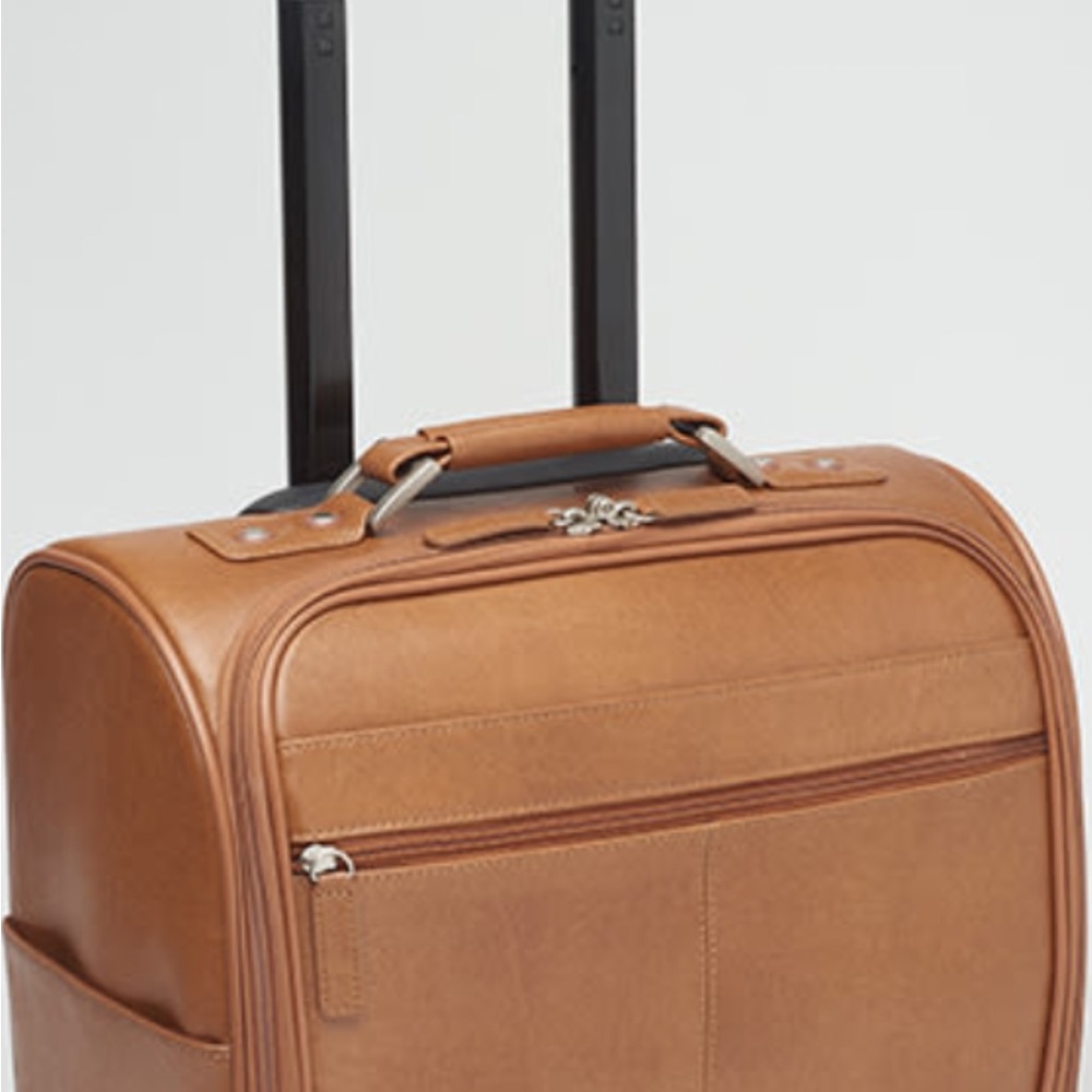 Tan Leather Travel Bag